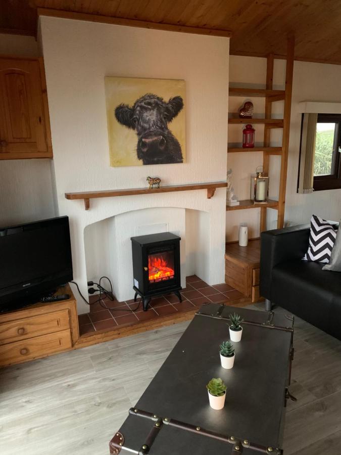 Lodge Cabin With Fabulous Views - Farm Holiday ストランラー エクステリア 写真